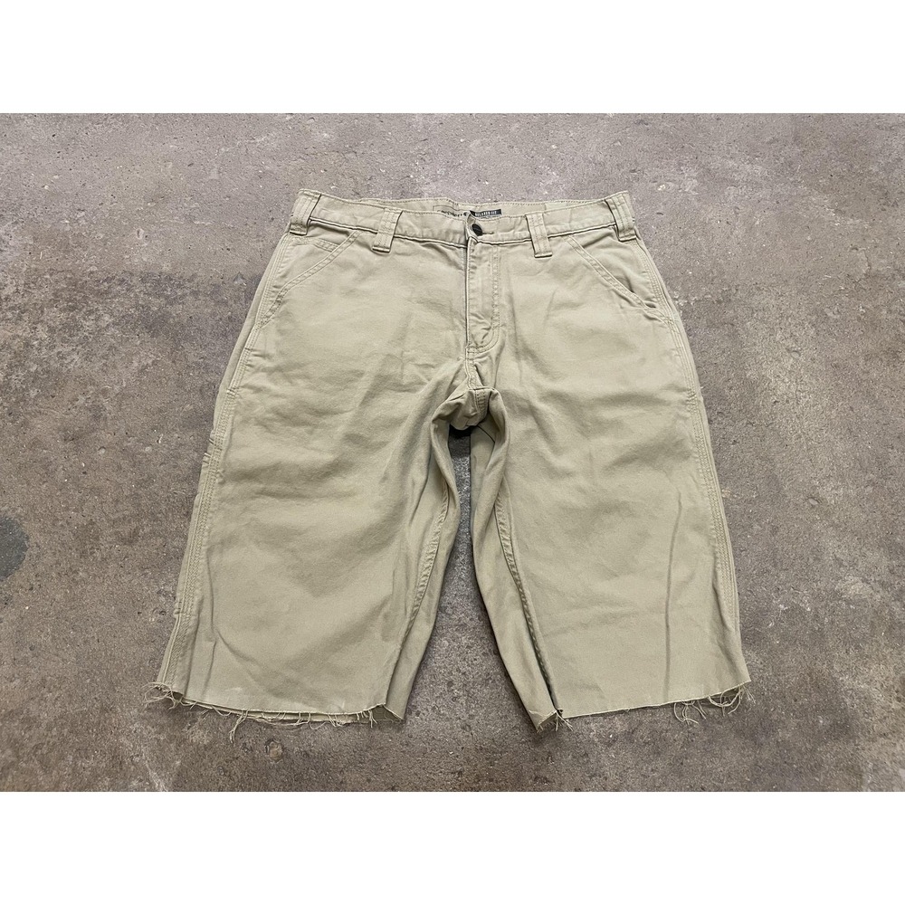 Carhartt Shorts Mens 32 Beige Rugged Flex Canvas Cargo Relaxed Fit‎ BN2291-M